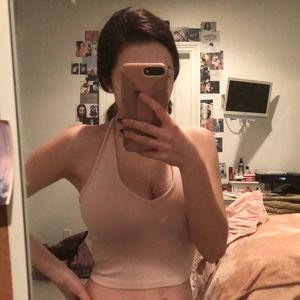 Brandy Melville Rose Halter Top